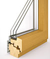 Solar aluminium-clad wooden windows EXCLUSIVE LINE 5000S