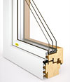 Solar aluminium-clad wooden windows EXCLUSIVE LINE 5000S